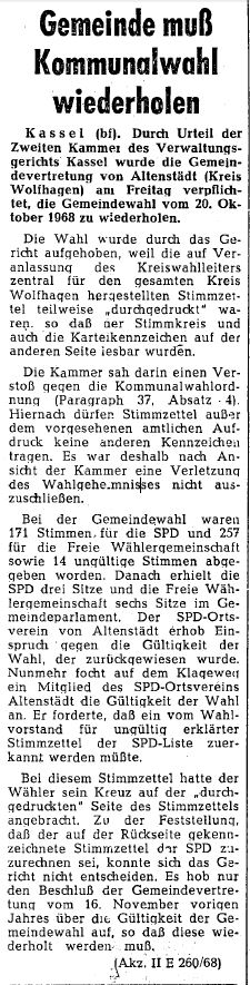 HNA 1969 03 01 Wahlwiederholung