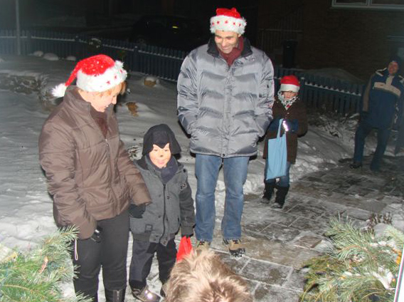 Fabio Ludwig mit Eltern Alisa und Dietmar Kluppel