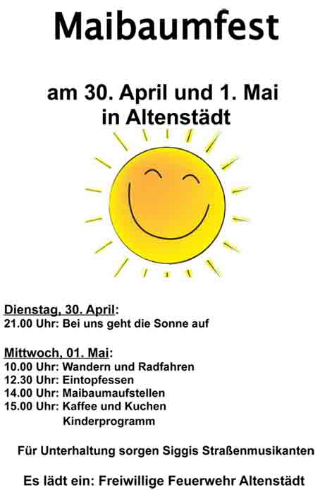 Plakat Maibaumfest